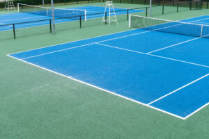 Industrial Surface Company In Cleveland, OH | Tennis Court Surfacing, Pickleball Court Surfacing, Seal Coating two blue tennis court on outdoors 2026 03 19 05 42 12 utc